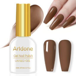 Artdone Gel Nail Polish Hema-free Solid Color Brown For All Seasons Neutral Soak Off LED Lamp Needed For Manicure Nail Art