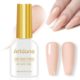 Artdone Gel Nail Polish Hema-free Solid Color light Nude Color For All Seasons Neutral Soak Off LED Lamp Needed For Manicure Nail Art