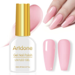 Artdone Gel Nail Polish Hema-free Solid Color Light Pink For All Seasons Neutral Soak Off LED Lamp Needed For Manicure Nail Art