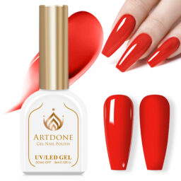 Artdone Gel Nail Polish Vivid Red HEMA-FREE 1Pcs Gel Polish Soak Off LED Lamp Needed For Manicure Salon DIY Nail Art