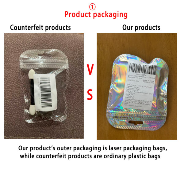 ①Product packaging